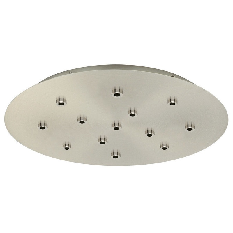 13 Light Canopy in Satin Nickel Finish by Stone Lighting