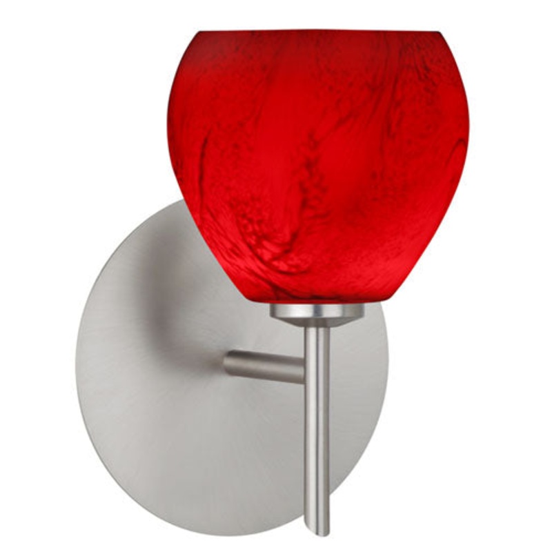 Besa 1SW-5605MA-SN Tay Tay One Light Wall Sconce Satin Nickel