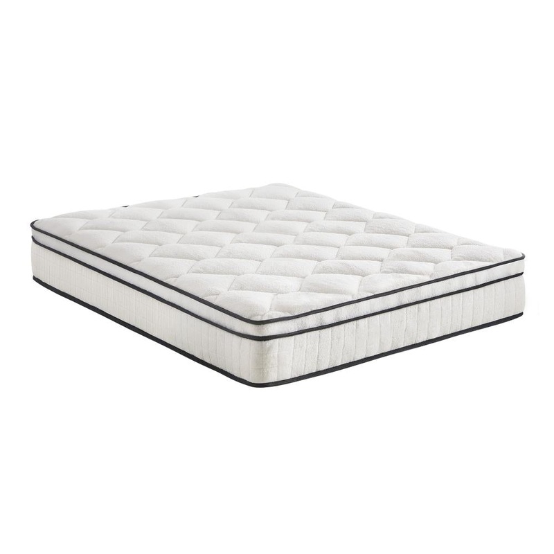 Boucle Queen Mattress Memory Foam Pocket Spring Euro Top
