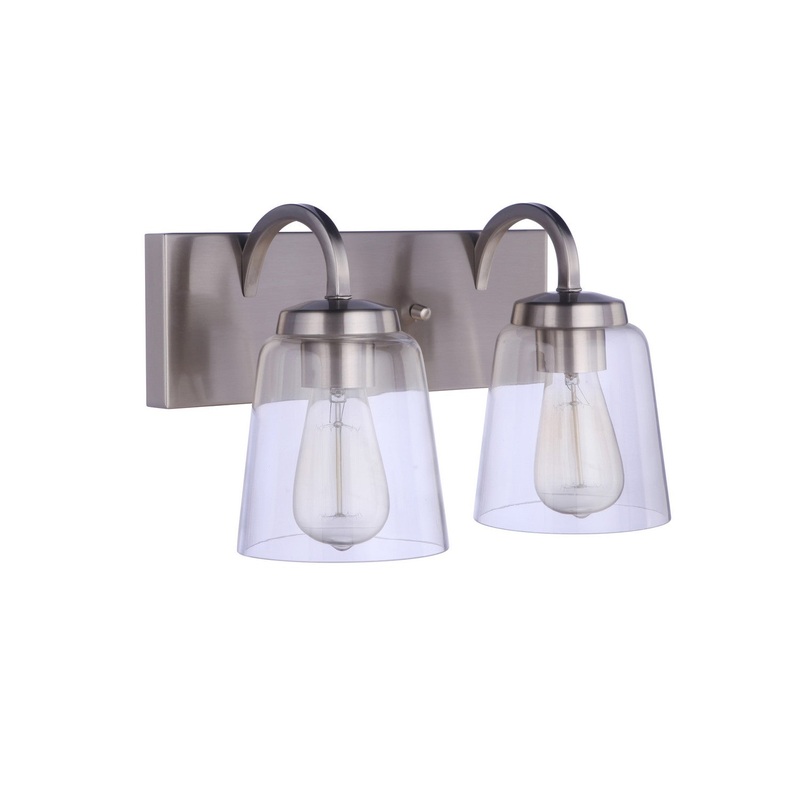 Craftmade 16314BNK2 Elsa Two Light Vanity Brushed Polished Nickel
