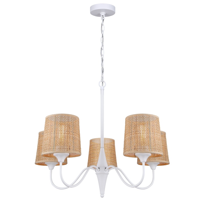 Daisey 5-Light Chandelier White
