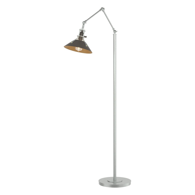 Henry Floor Lamp Vintage Platinum Dark Smoke
