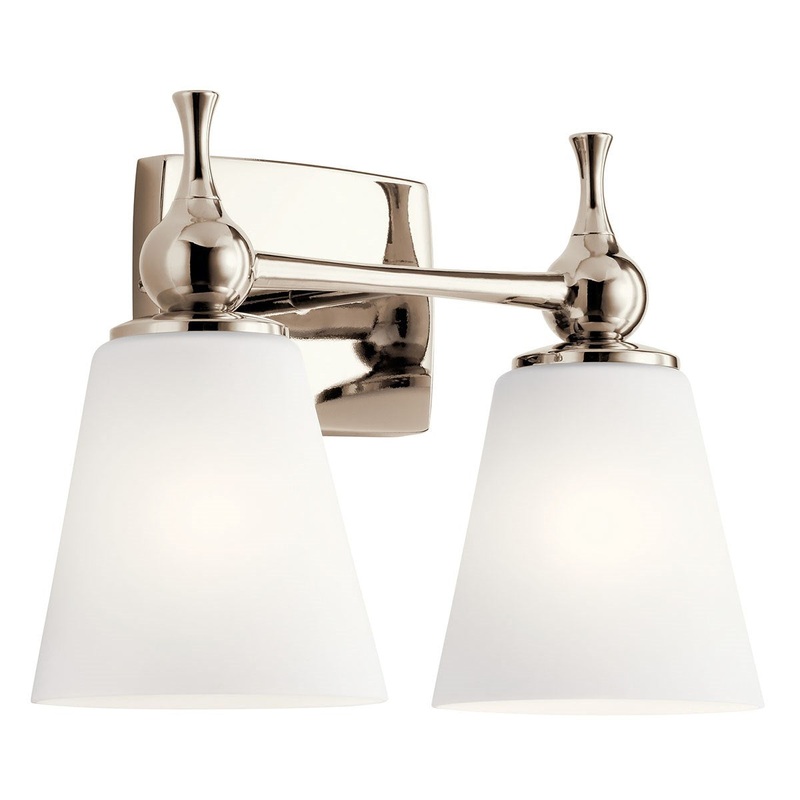 Kichler 55091PN Two Light Bath, Polished Nickel