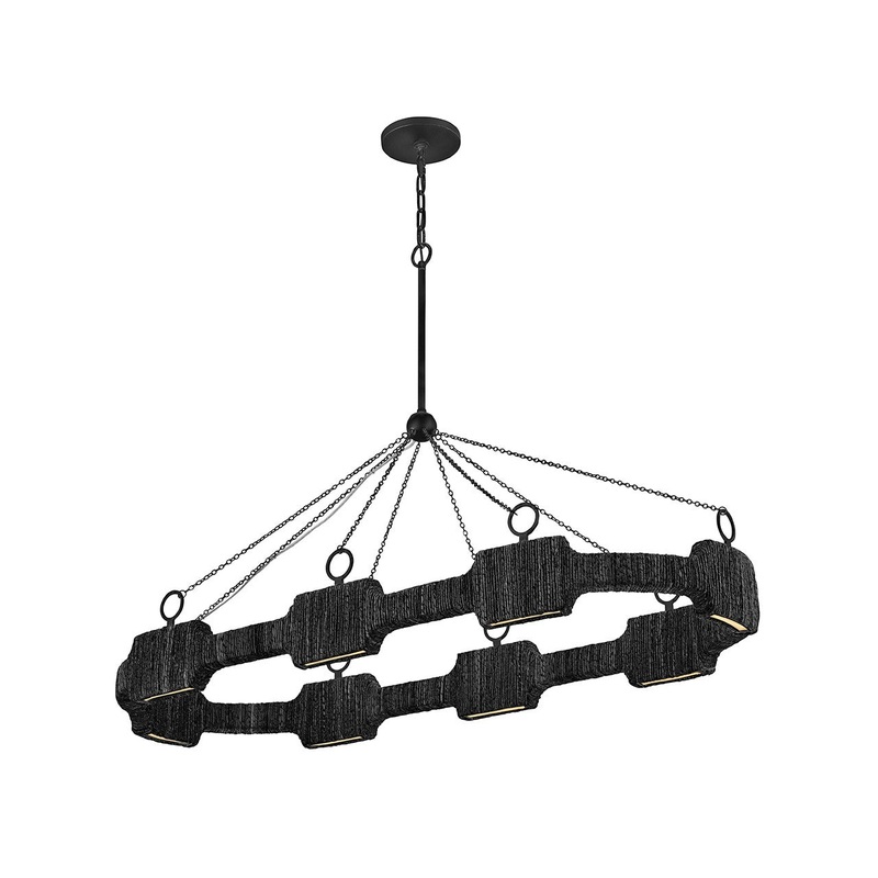 LED Linear from the Raffi Collection in Carbon Black Finish by Hinkley