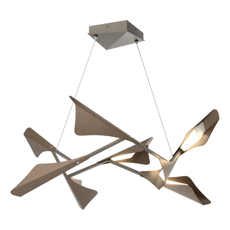 Plume 8-Light LED Pendant Dark Smoke Bronze