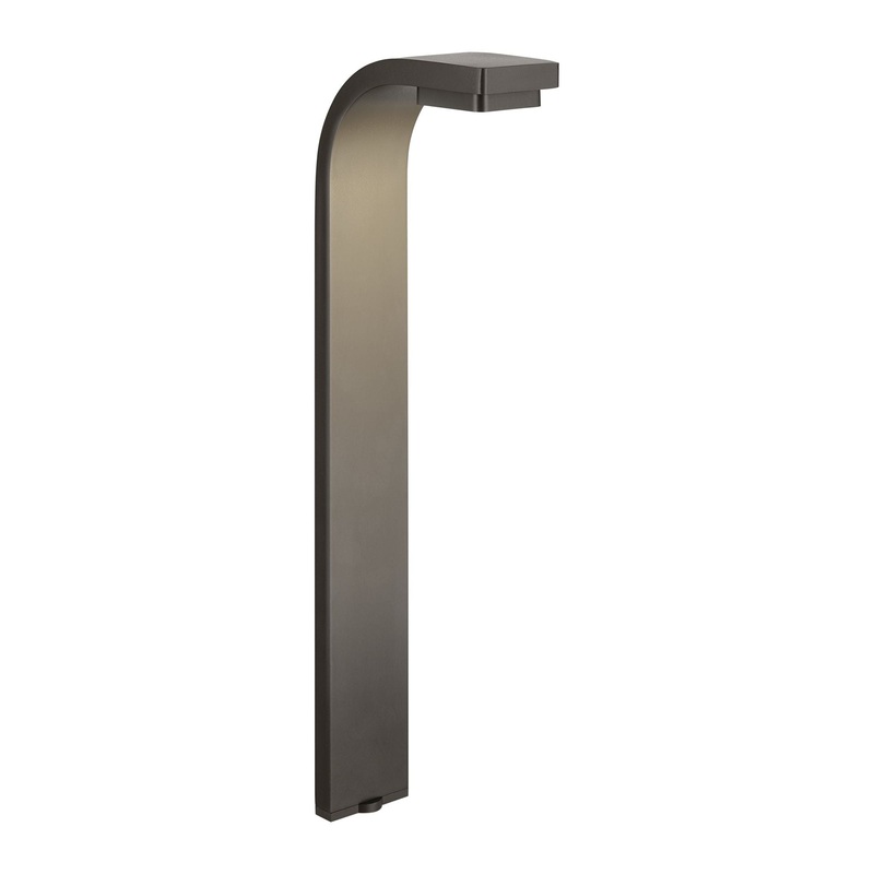 12 Volt LED 22.5″ Curved Path Light Textured Architectural Bronze 3000K