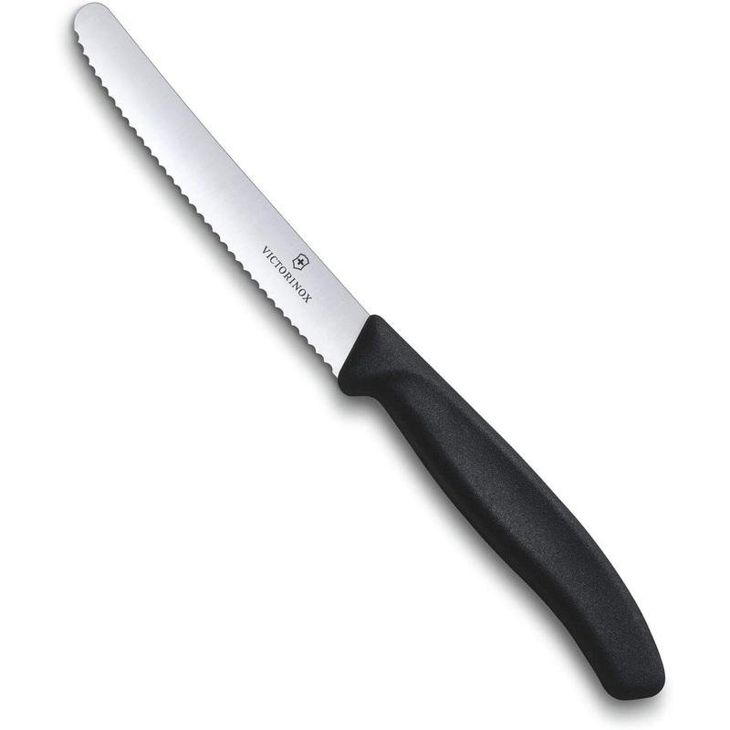 1x Victorinox Standard Wavy Edge Steak and Tomato Knife – Black