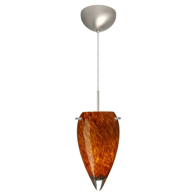 Besa 1JC-412518-LED-SN Juli One Light Pendant Satin Nickel (Discontinued)