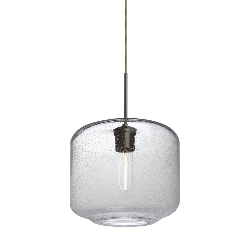Besa 1JT-NILES10CL-EDIL-BR Niles One Light Pendant Bronze