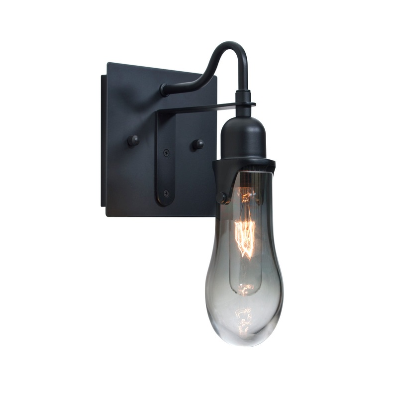 Besa 1WG-WISHSM-BK Wish One Light Wall Sconce Black