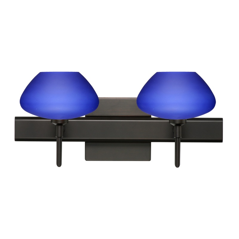 Besa 2SW-541087-BR-SQ Peri Two Light Wall Sconce Bronze