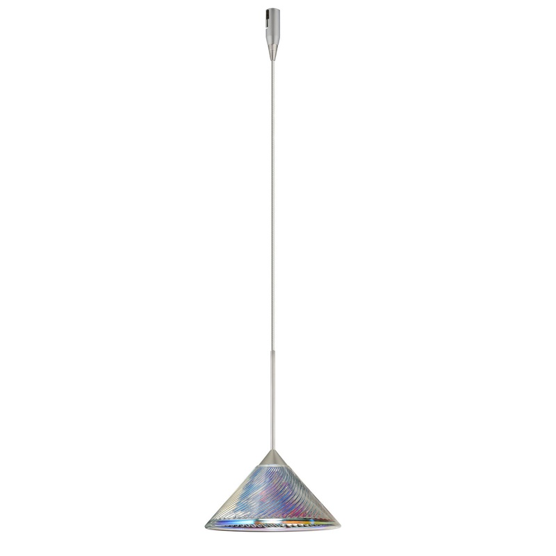 Besa RXP-550493-SN Kona One Light Pendant Satin Nickel