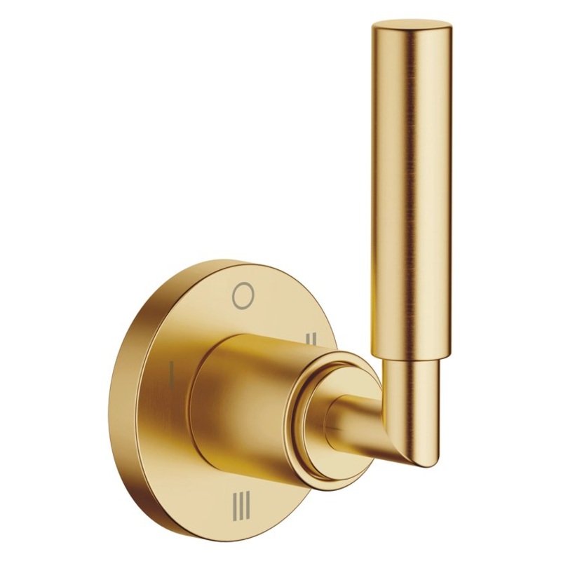 Diverter Trim TARA Wall Mount Concealed Three-Way with Shut-Off Function Brushed Durabrass 1 Lever ADA