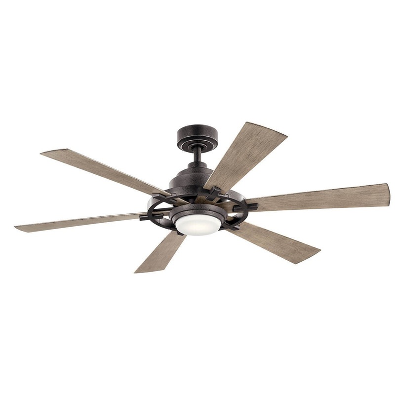 Kichler 300241AVI 52″ Ceiling Fan, Anvil Iron