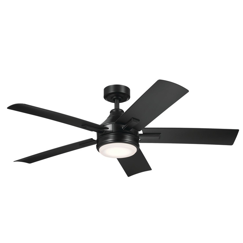 Kichler 310075SBK 52″ Ceiling Fan, Satin Black