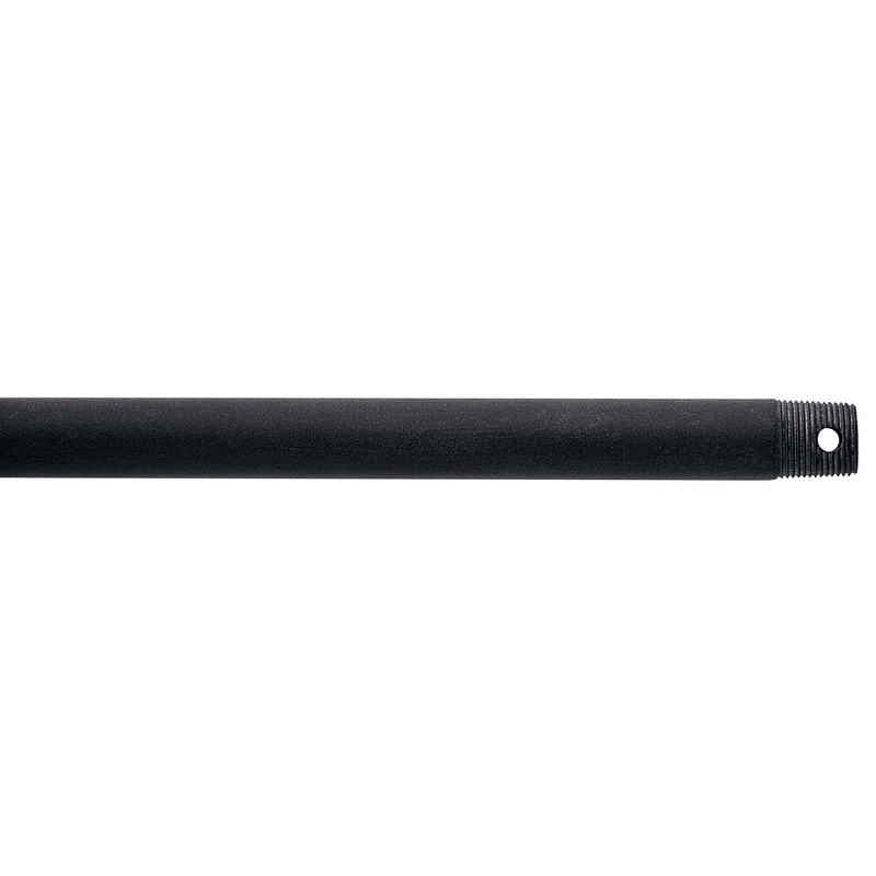 Kichler 360000WZC Fan Down Rod, Weathered Zinc