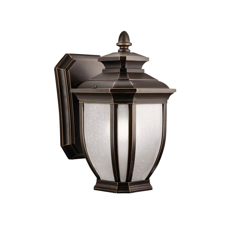 Kichler 9039RZ One Light Outdoor Wall Mount, Rubbed Bronze