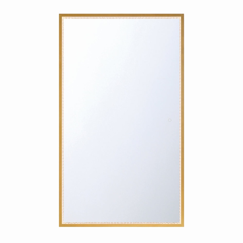 LED Mirror from the Cerissa Collection in Gold Finish by Eurofase