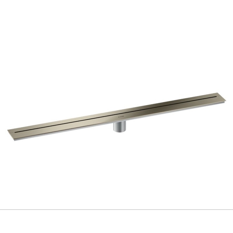 Linear Drain 35-7/16 Inch Polished Nickel Stainless Steel 304 for Shower Wall Installation