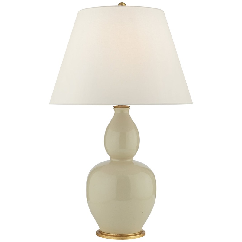 One Light Table Lamp from the Yue Collection in Coconut Porcelain Finish by Visual Comfort Signature