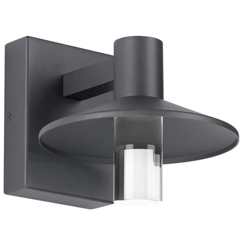 Ash 8 Outdoor Wall Charcoal with Cylinder Lens 2700K / 18W (High Output) Button Photocontrol + Surge Protection