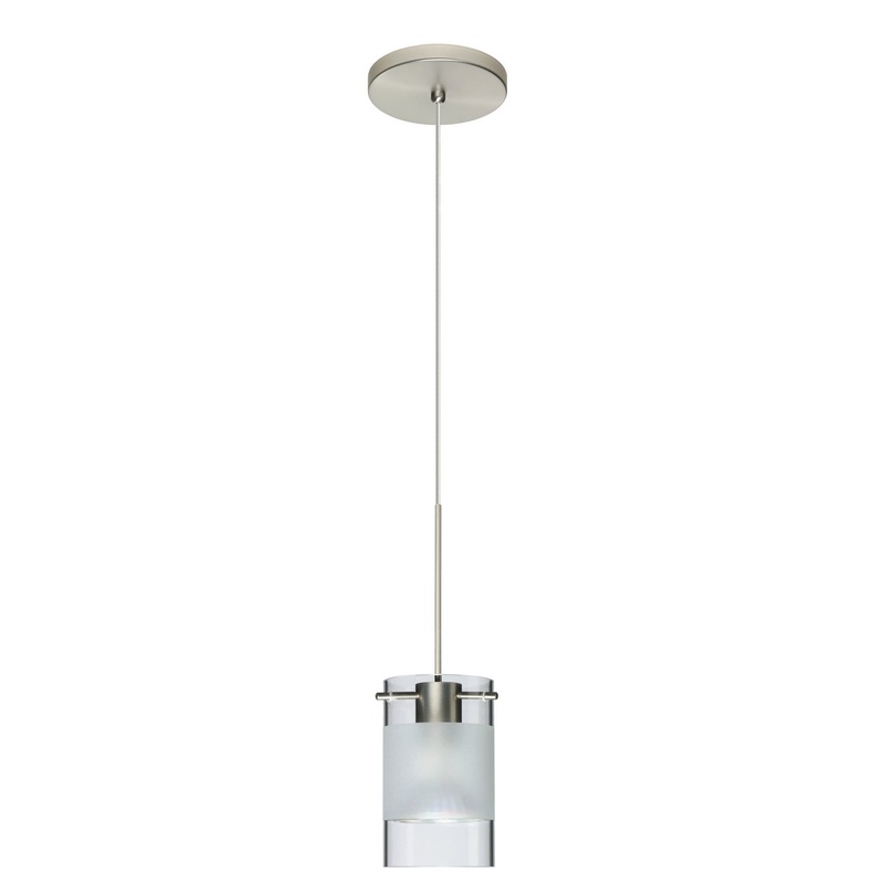 Besa 1XT-6524EC-SN Scope One Light Pendant Satin Nickel