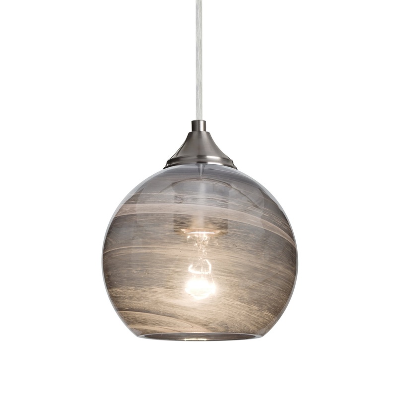 Besa J-JILLYSM-SN Jilly One Light Pendant Satin Nickel