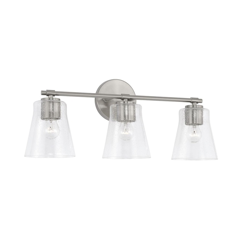 Capital Lighting 146931BN-533 Baker 3 Light Vanity Brushed Nickel