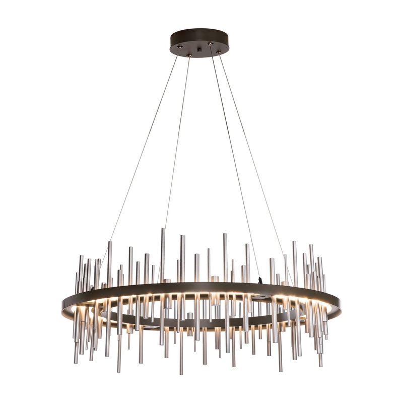 Cityscape Circular LED Pendant Oil Rubbed Bronze Vintage Platinum