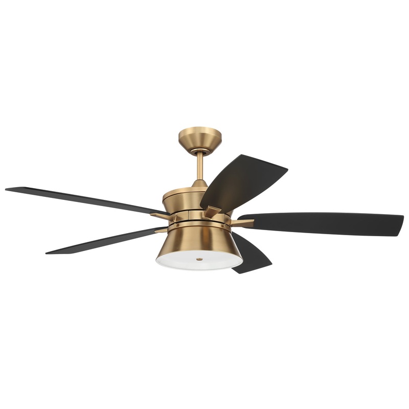 Craftmade DMK52SB5 Dominick 52″Ceiling Fan Satin Brass