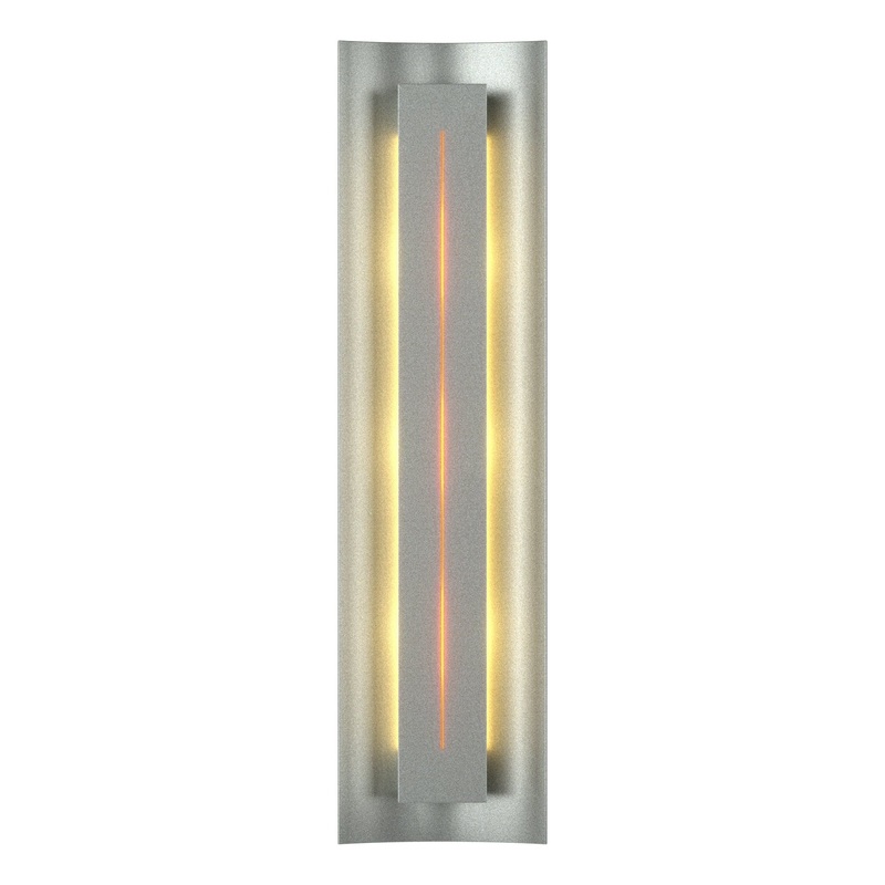 Gallery Sconce Vintage Platinum Amber Glass (FF)