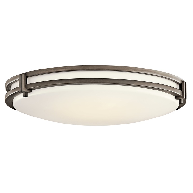 Kichler 10788OZLED LED Flush Mount, Olde Bronze