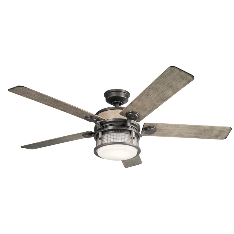 Kichler 310170AVI 60″ Ceiling Fan, Anvil Iron