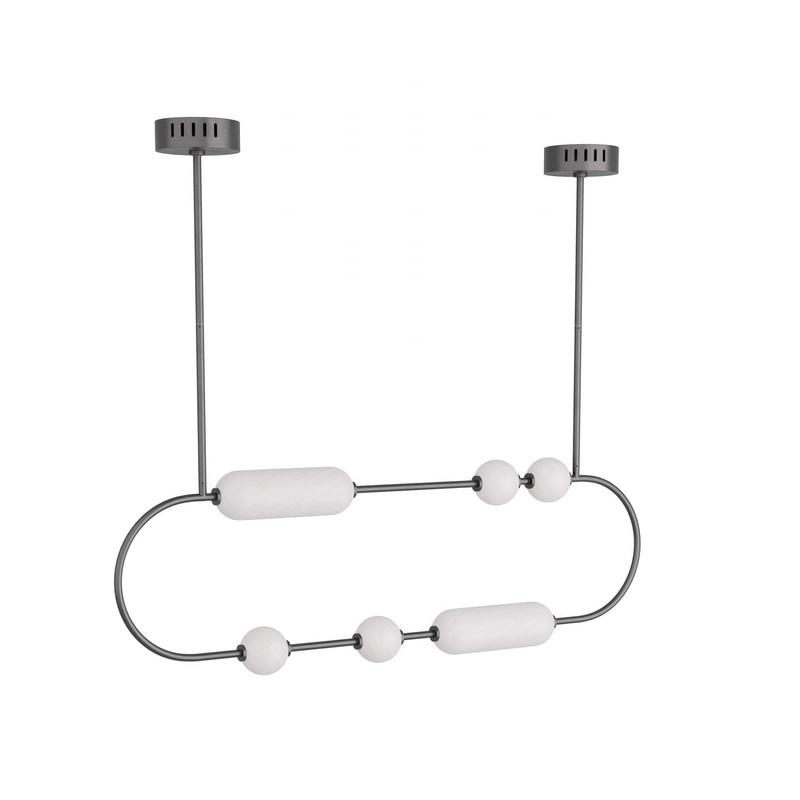 LED Chandelier from the Tenzin Collection in English Bronze Finish by Arteriors