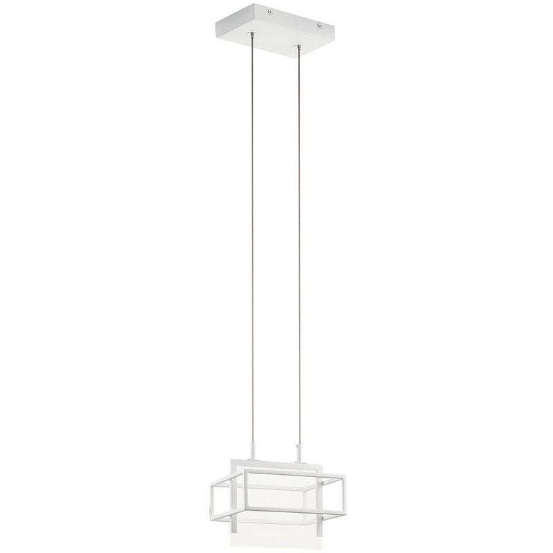 LED Mini Pendant from the Vega Collection in White Finish by Kichler