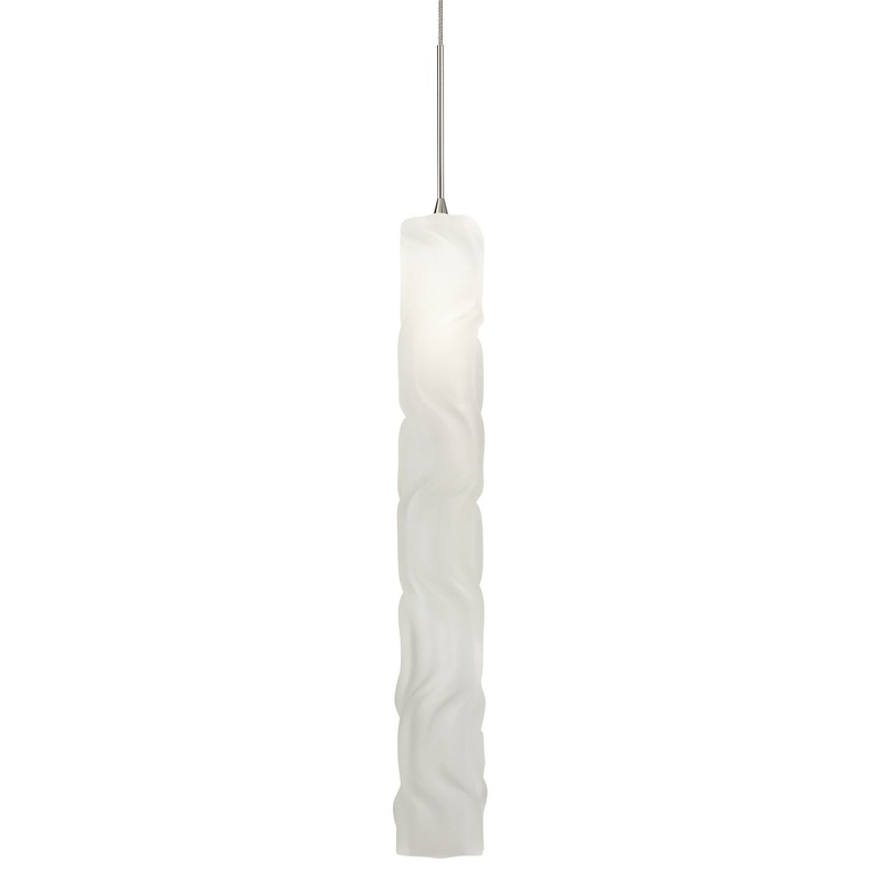 LED Pendant from the Flo Collection in Polished Nickel Finish by Stone Lighting