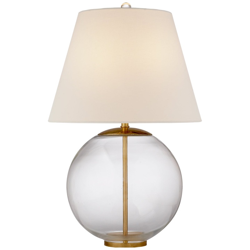 One Light Table Lamp from the Morton Collection in Clear Glass Finish by Visual Comfort Signature