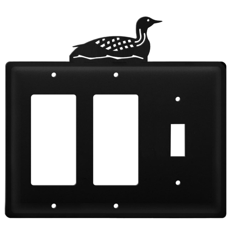 Village Wrought Iron EGGS-116 Triple Loon Double GFI and Single Switch Cover CUSTOM Product