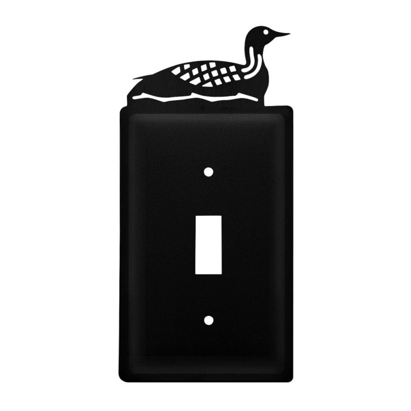 Village Wrought Iron ES-116 Single Loon Single Switch Cover