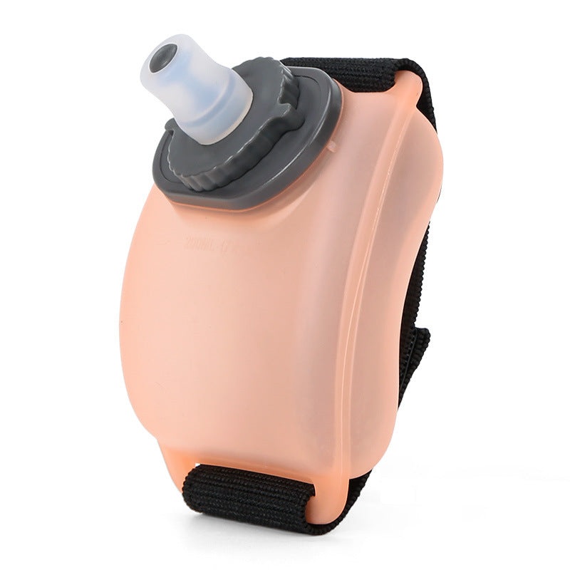 2-Pices Orange Ergonomic Wearable Hydration Flask – Hands-Free Wrist Water Bottle for Running & Sports