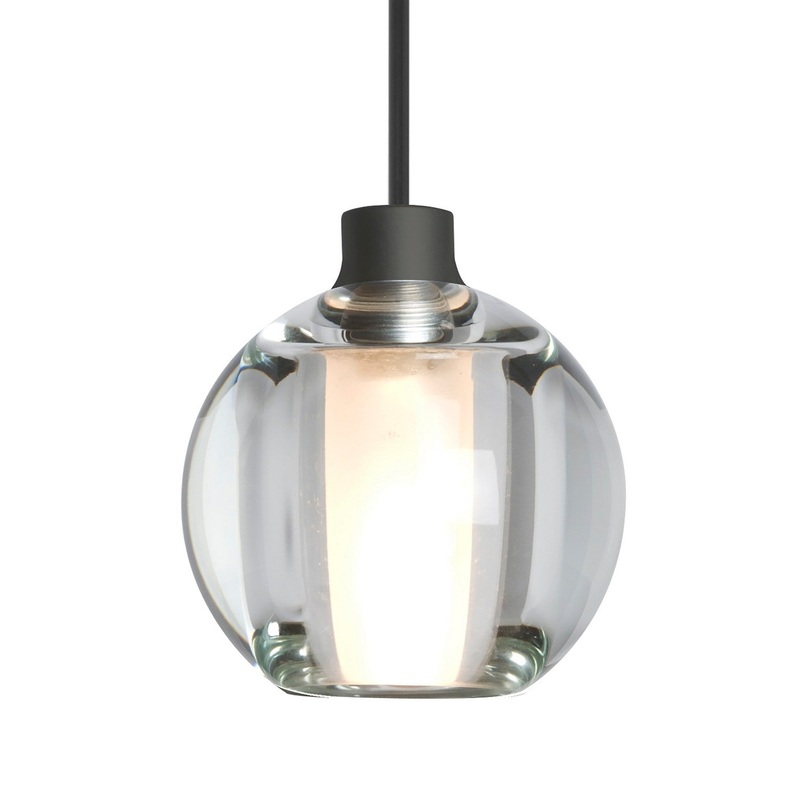 Besa 1XT-BOCA5CL-BK Besa Boca 5 Pendant One Light Pendant Black