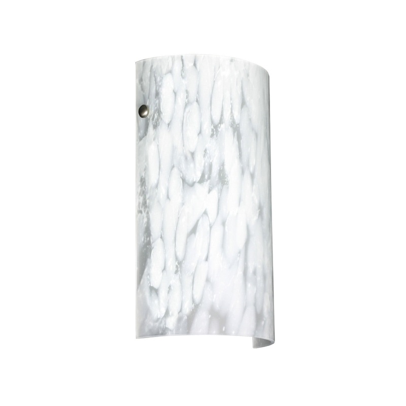 Besa 704219-LED-SN Tamburo One Light Wall Sconce Satin Nickel