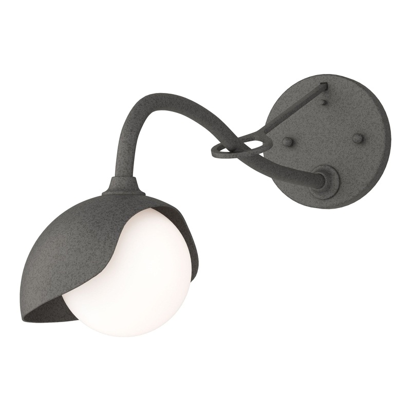 Brooklyn 1-Light Single Shade Long-Arm Sconce Natural Iron Natural Iron