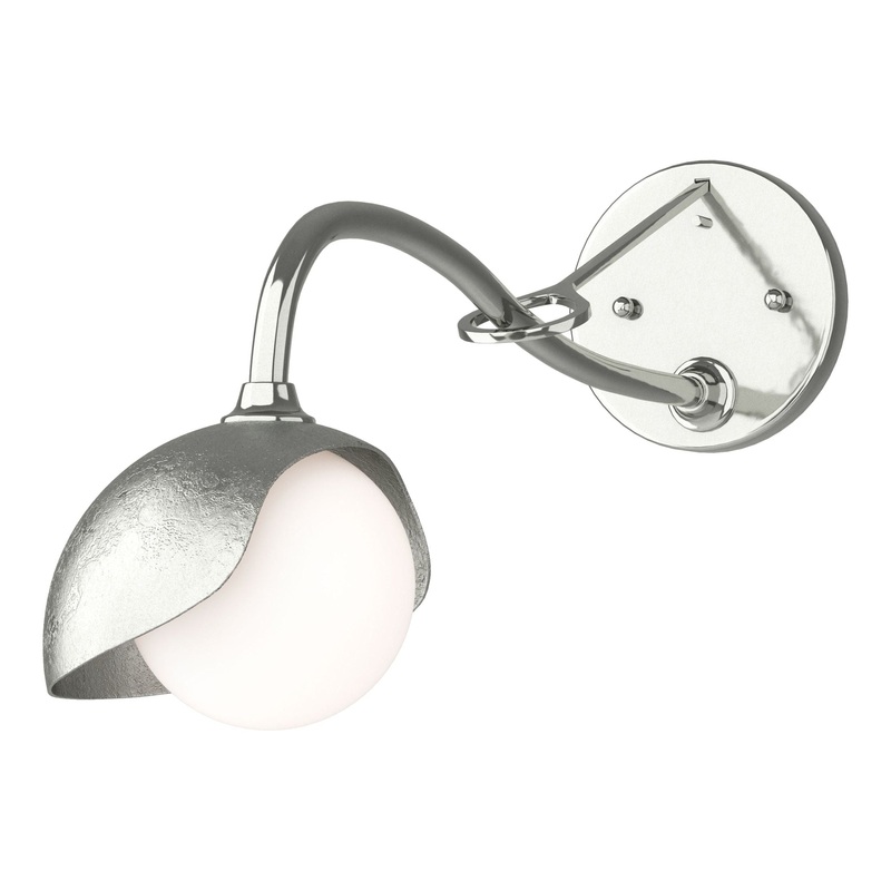 Brooklyn 1-Light Single Shade Long-Arm Sconce Sterling Sterling