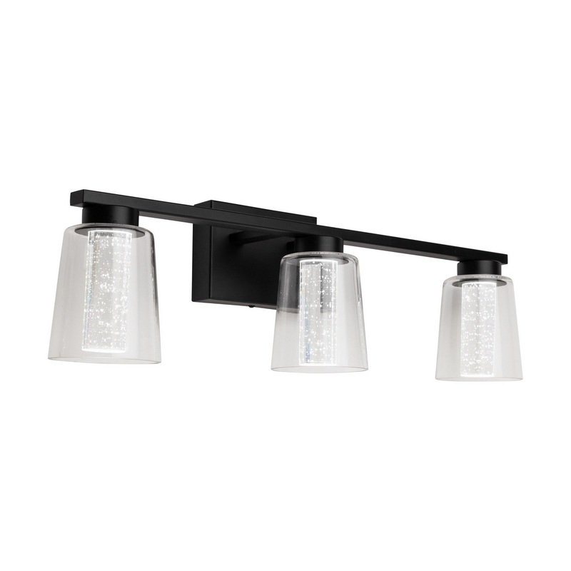 Dalton Bathroom Vanity Light – Black / 3-Light