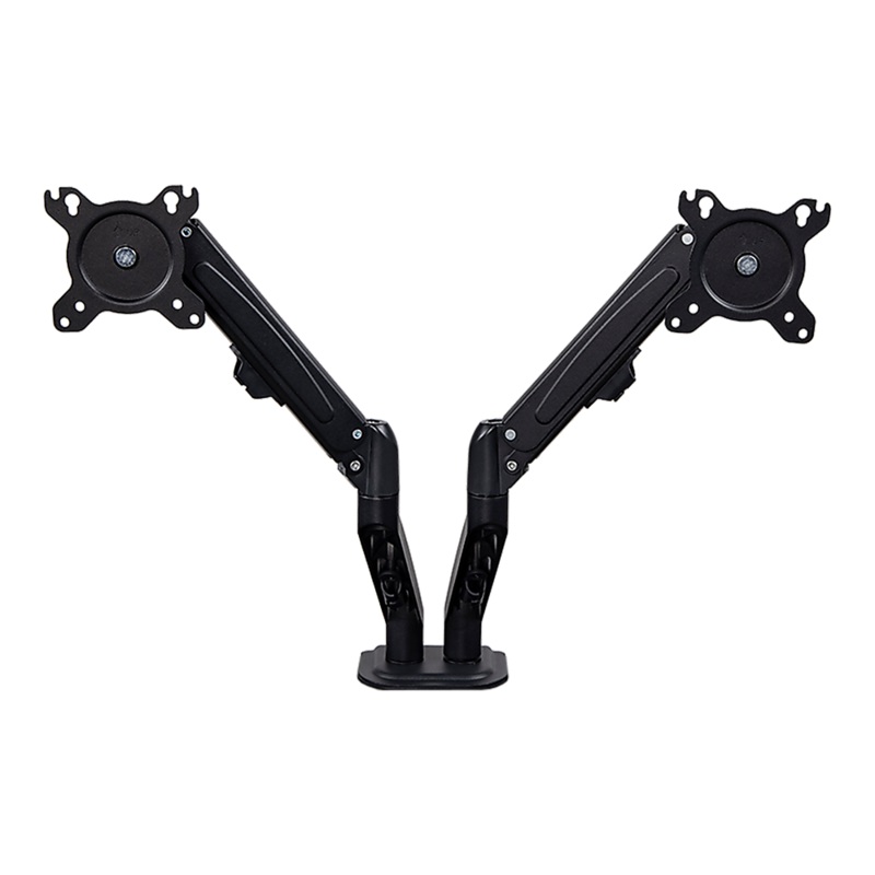Dual Screen Gas-strut Monitor Stand Mount Desktop Bracket for LED/LC