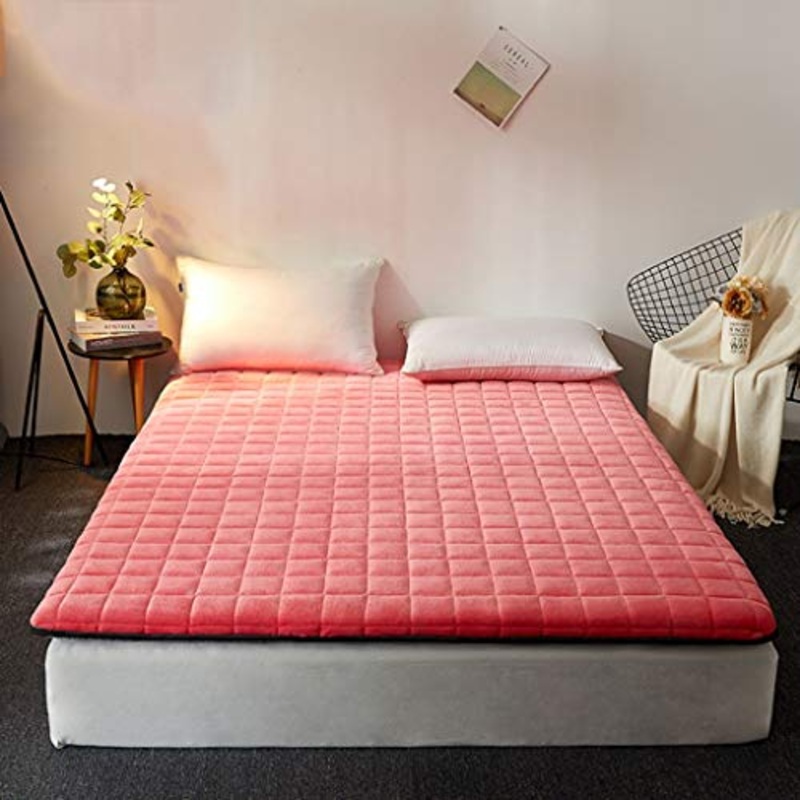 GLzcyoo Pieghevole Morbido Materasso futon, Flanella Biancheria da Letto Camera da Letto in Camera, Comodo Respirabile Sleeping Pad Spesso Giapponese Tatami Tappetino for Vivere Dormitorio Camping