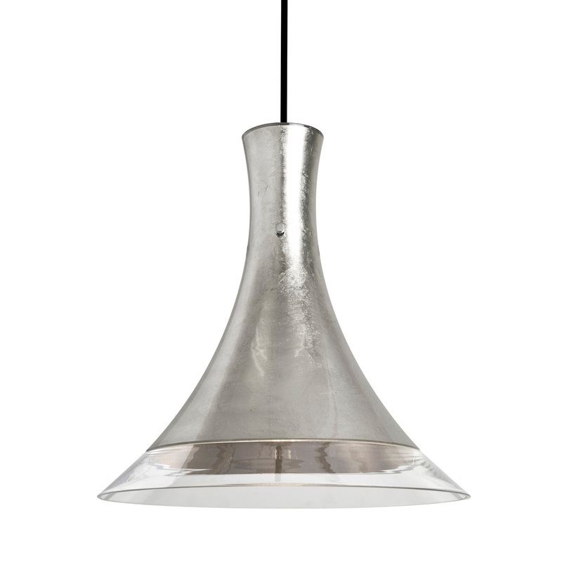 LED Pendant from the Rio Collection in Black Finish by Besa