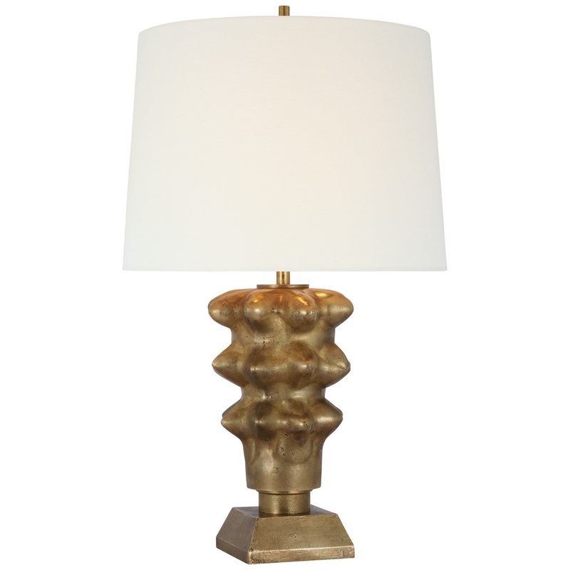 LED Table Lamp from the Luxor Collection in Museum Brass Finish by Visual Comfort Signature