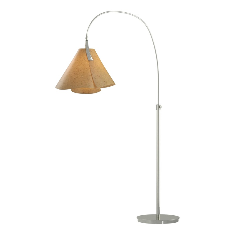 Mobius Arc Floor Lamp Sterling Cork Shade (SG)